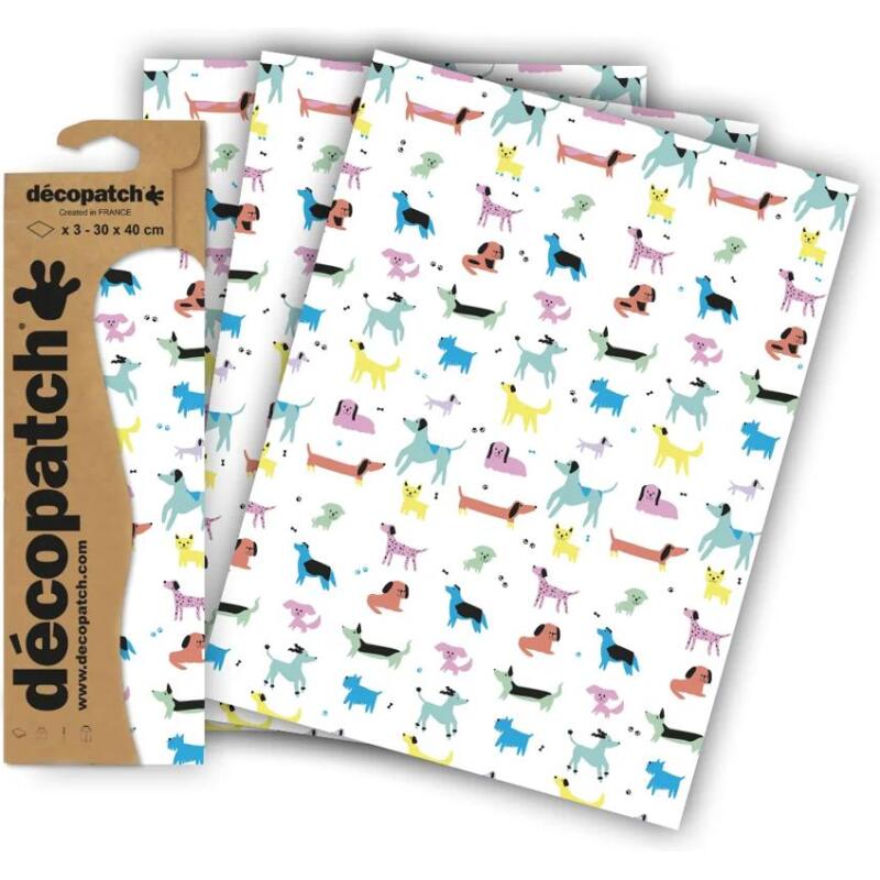 Pochette 3 Feuilles Identiques Ref 887 - Noir & Blanc