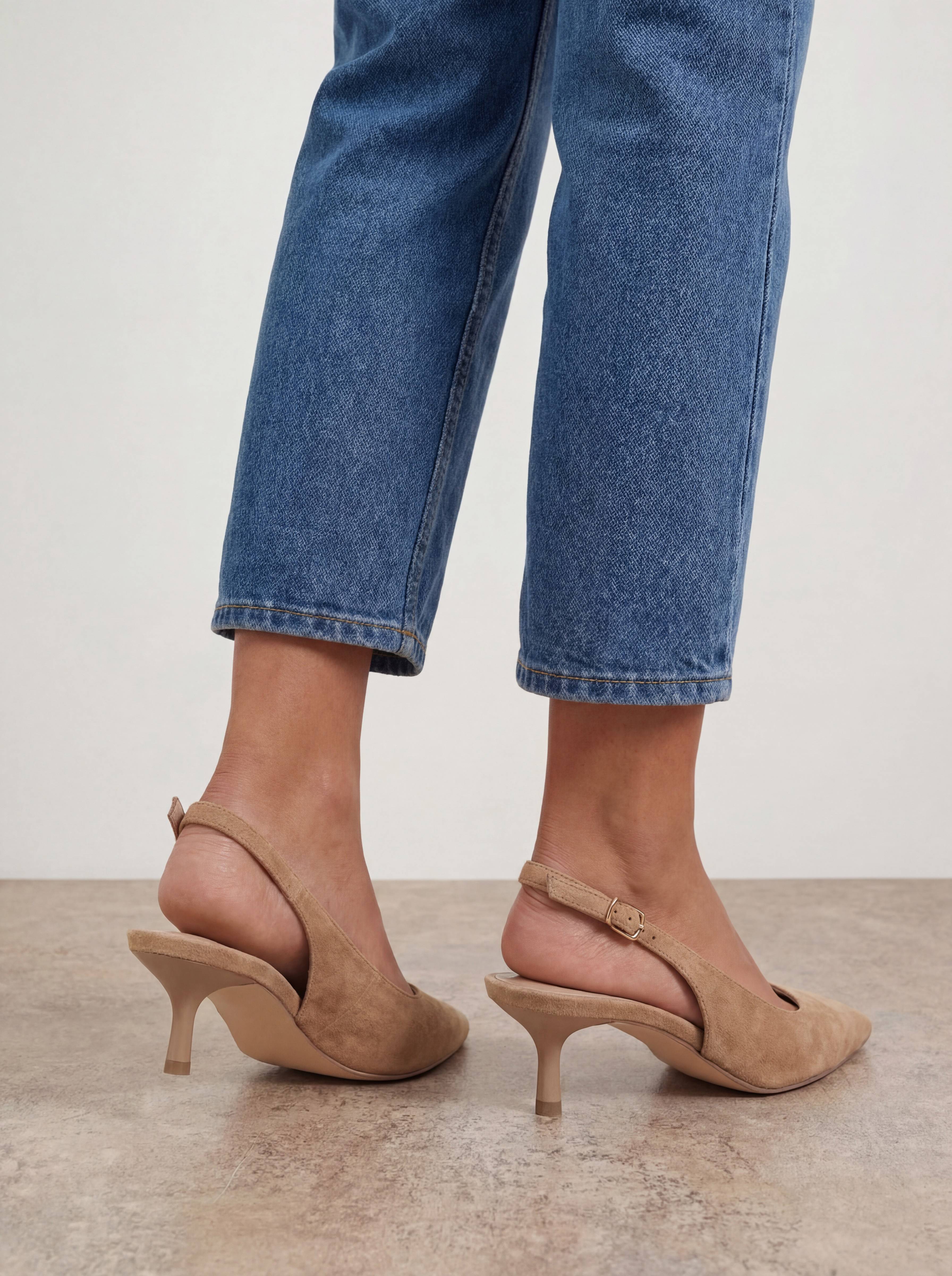 Oasis Escarpins Slingback Jess En Synthétique À Petit Talon