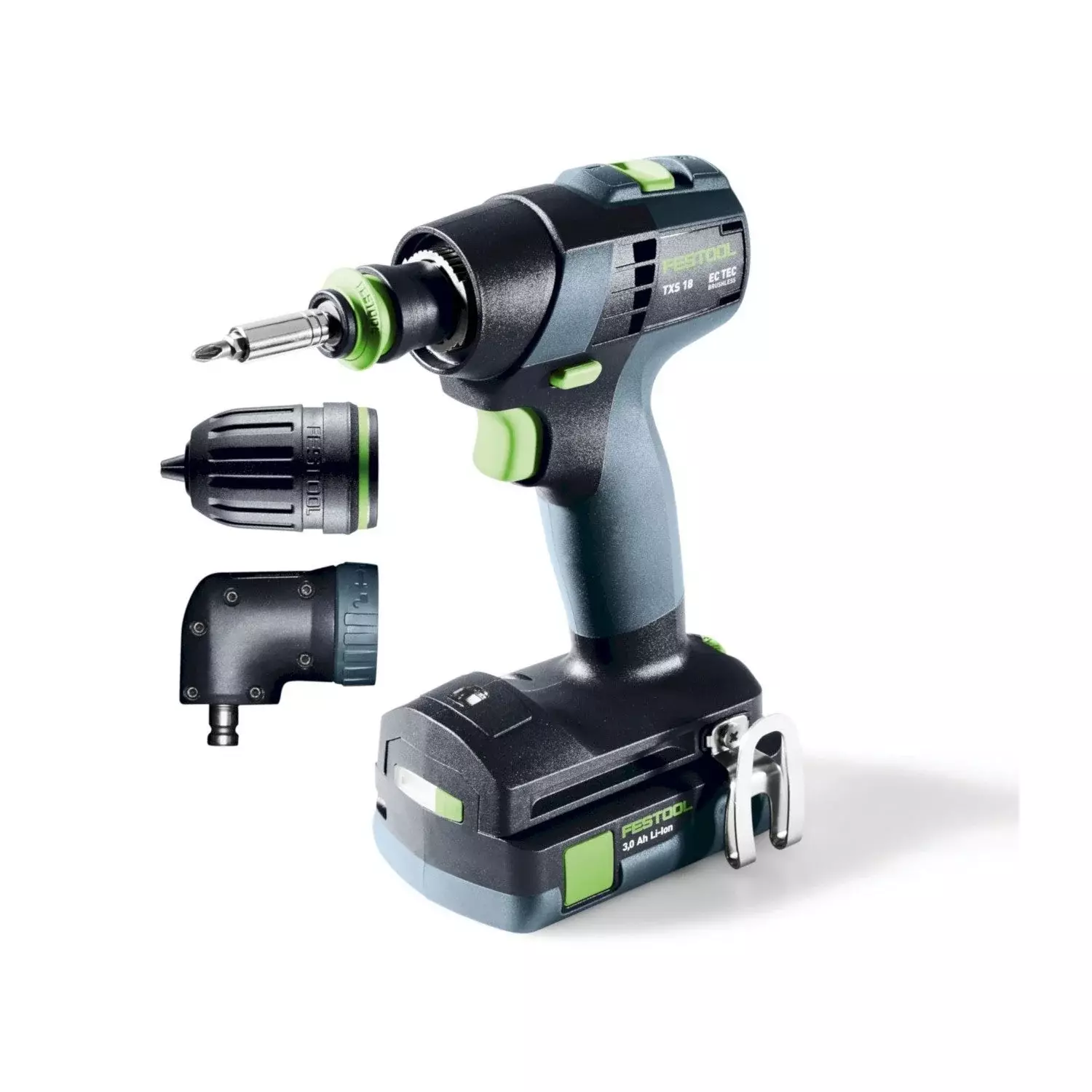 Festool TXS 18 C 3,0-Set 18V Li-Ion accu schroefboormachine incl. bitset (2x 3,0Ah) in systainer - 40Nm