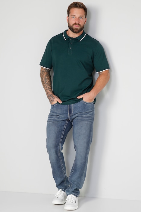 Boston Park Poloshirt, Halbarm, Kontrast-Polokragen