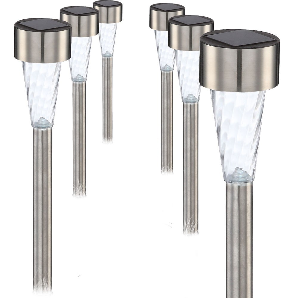 6er Set LED Solarleuchten für den Außenbereich