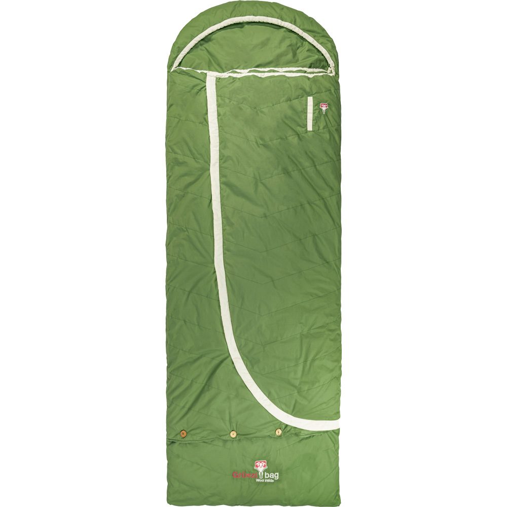 Grüezi Bag Biopod DownWool Nature Comfort Schlafsack basil green