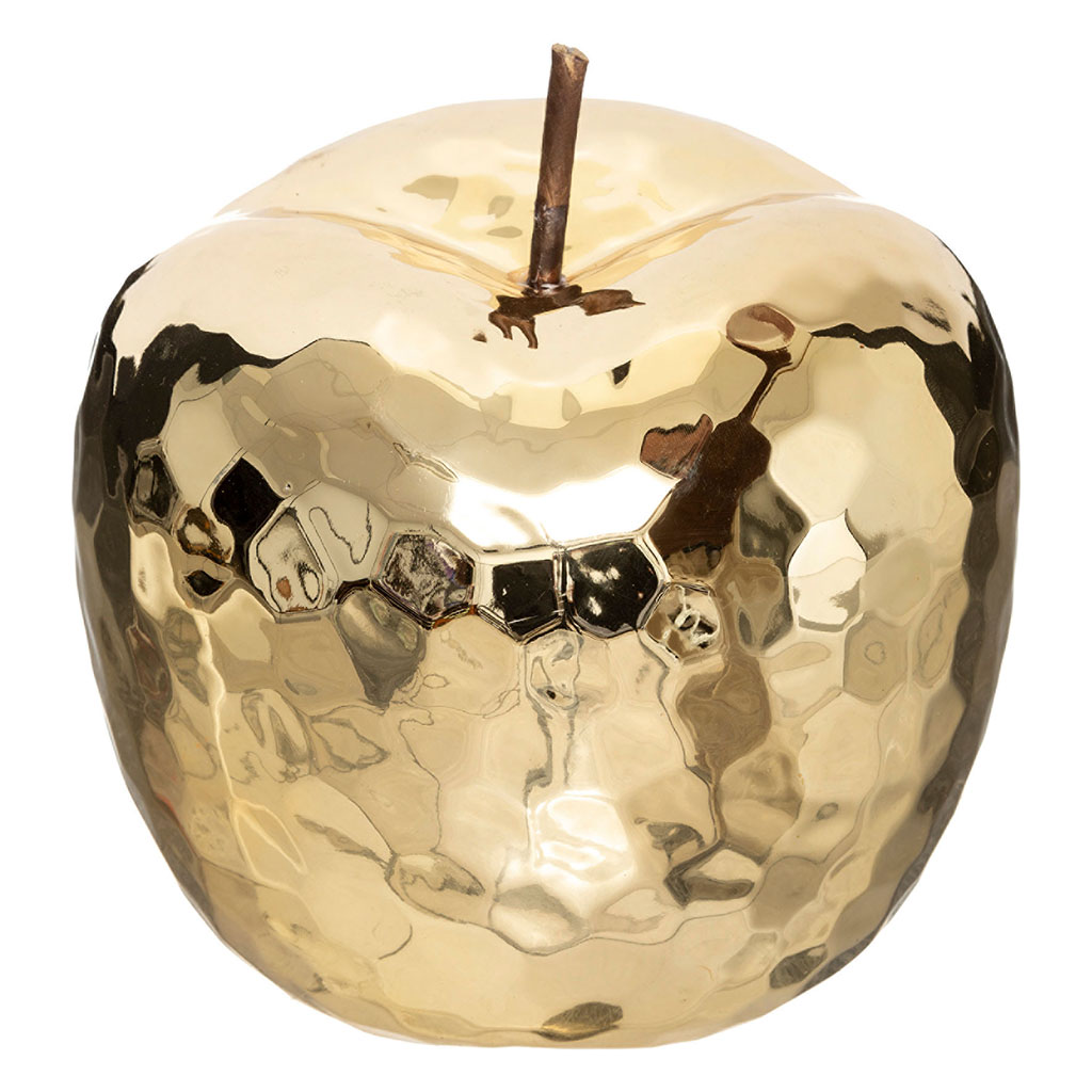 Décoration pomme or 18x21x18cm