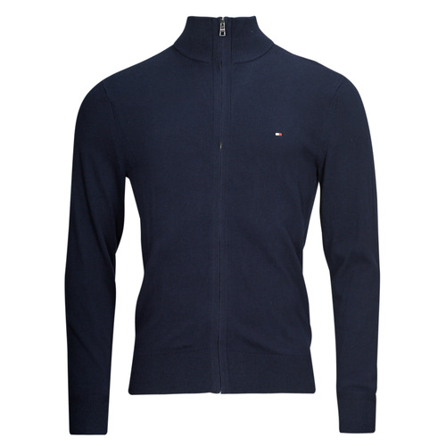 Tommy Hilfiger - PIMA ORG CTN CASHMERE ZIP THRU - Marine