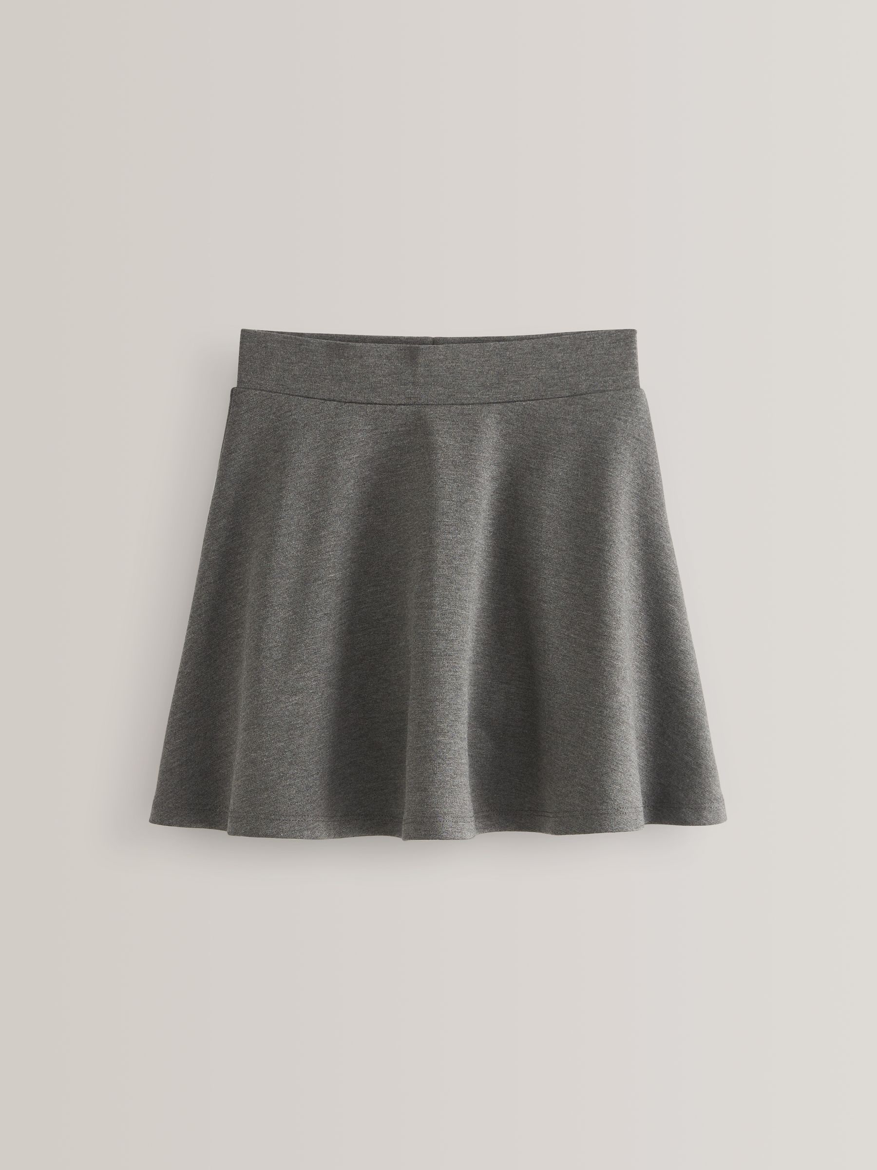 Grijs - Aantrekskirt voor school met jersey stretch (3-17jr)