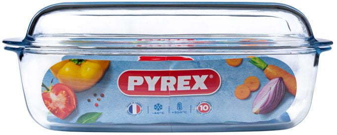 Schaal Rechthoek met Deksel, 6,5 liter - Pyrex | Essentials