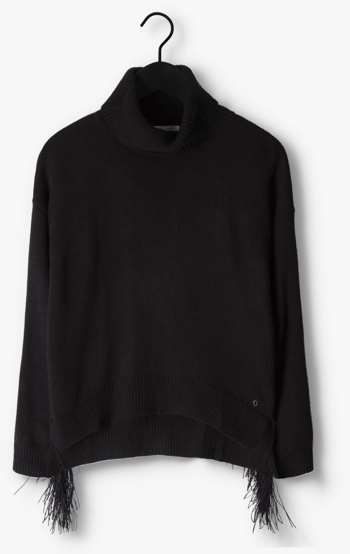 GUESS zwarte guess coltrui leonie roll neck ls sweater