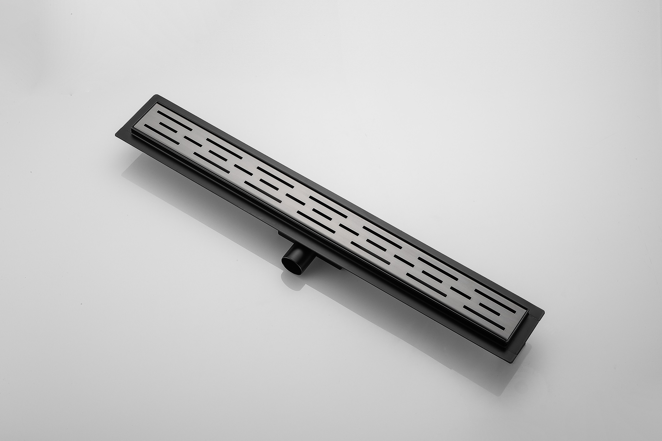 Saniclear Iron douchegoot 70x7cm verouderd ijzer - gunmetal