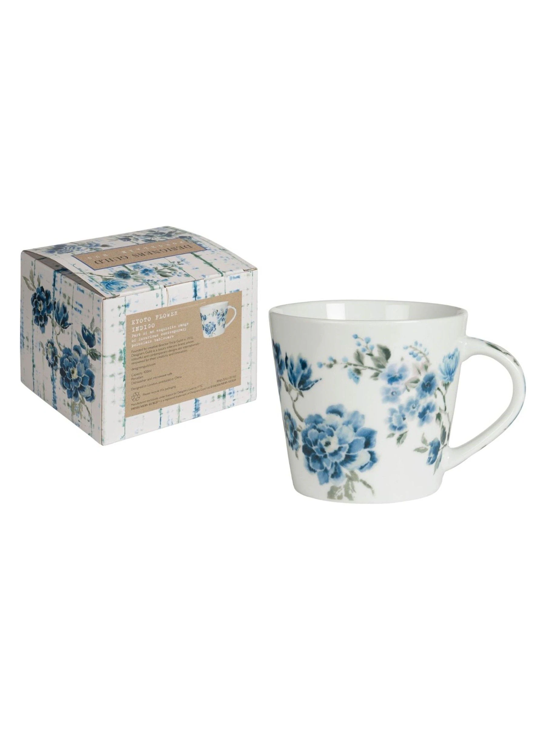 Designers Guild Set of 4 Kyoto Flower Mugs