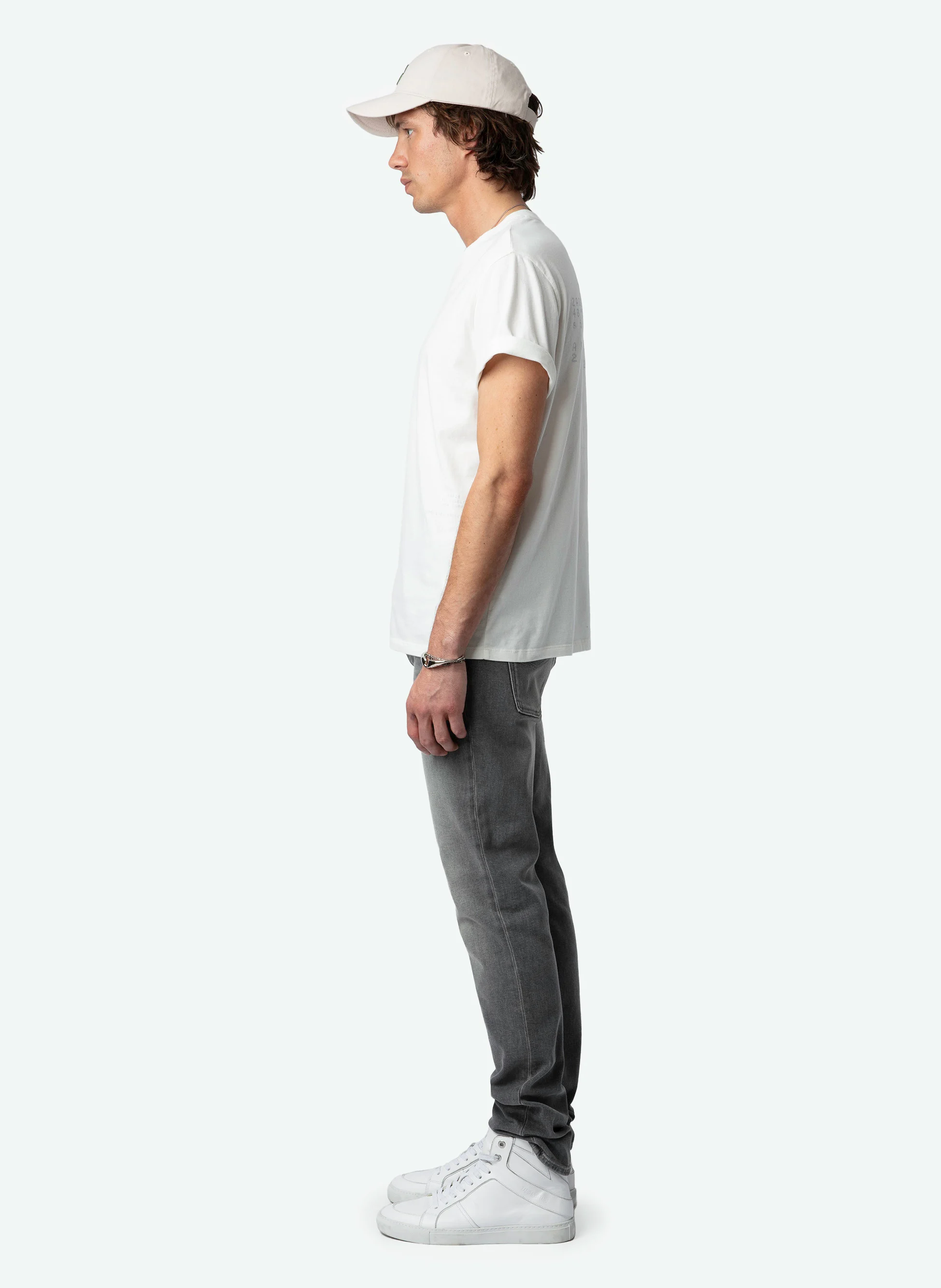 TOMMY - Tee-shirt droit col rond en coton bio | Blanc