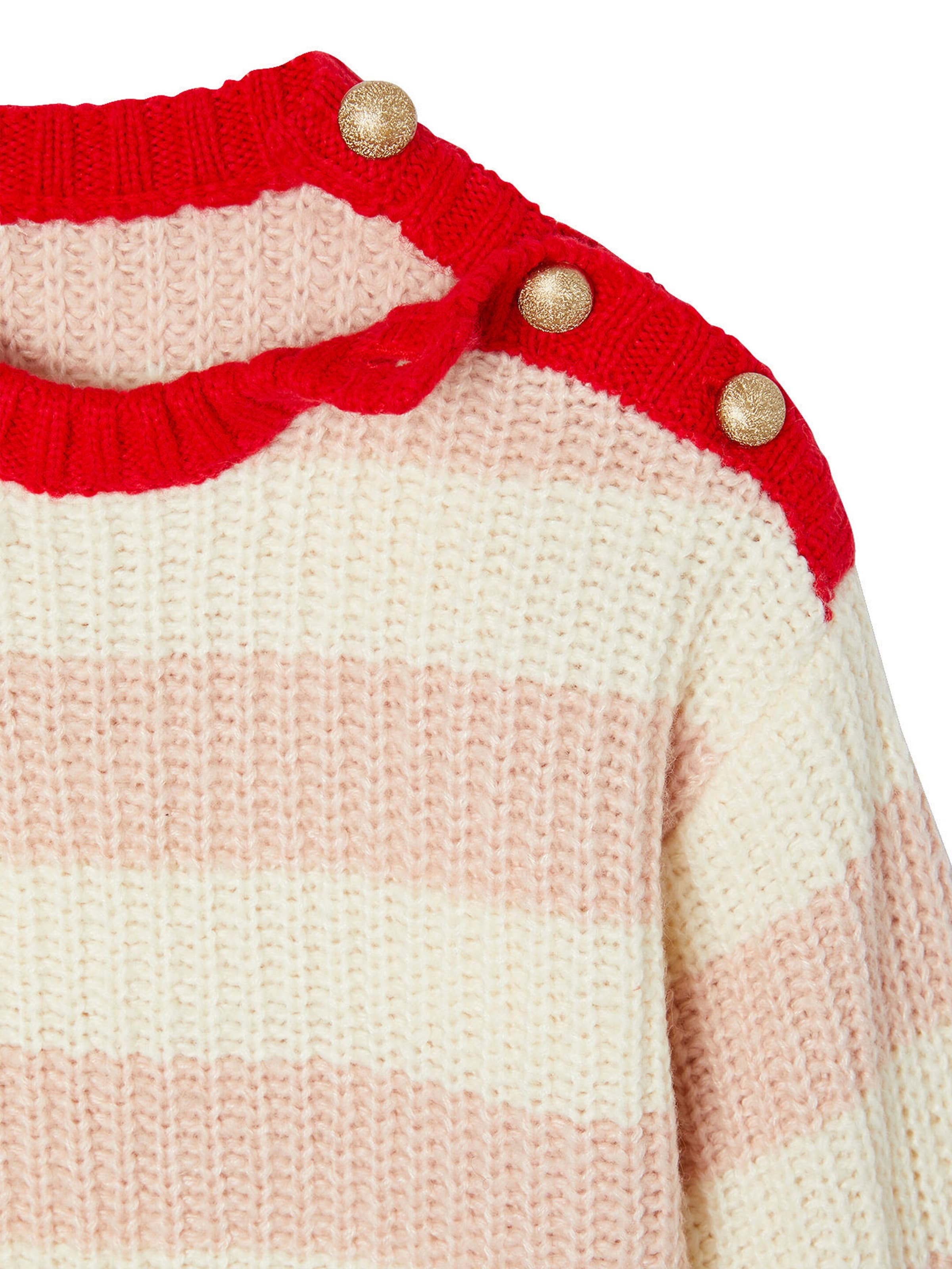 Vertbaudet Mädchen Pullover Mama-Tochter-Capsule STREIFENLIEBE rosa gestreift