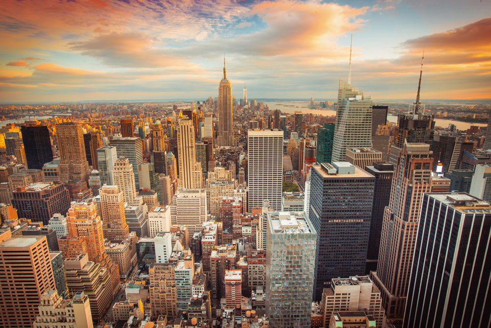 Akustikbild NEW YORK SKYLINE 80x120cm, 7kg