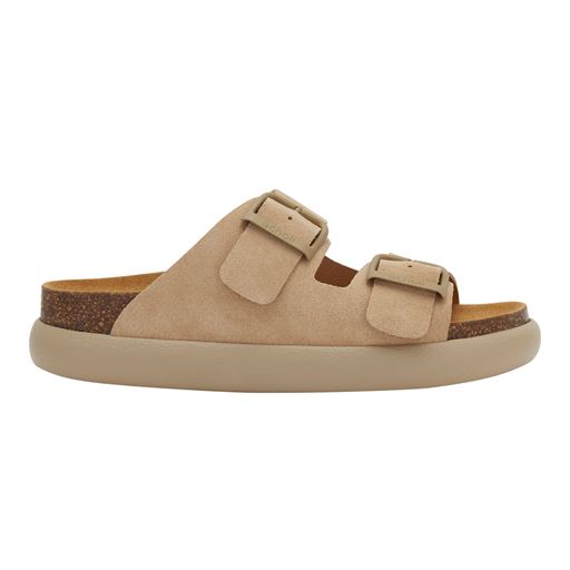 Scholl Noelle Chunky Suede Sandaler, Beige, 40