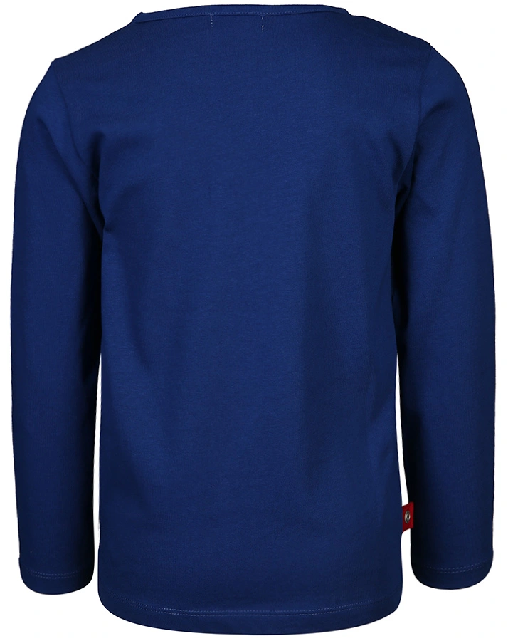 Langarm-Shirt HAI in royalblau