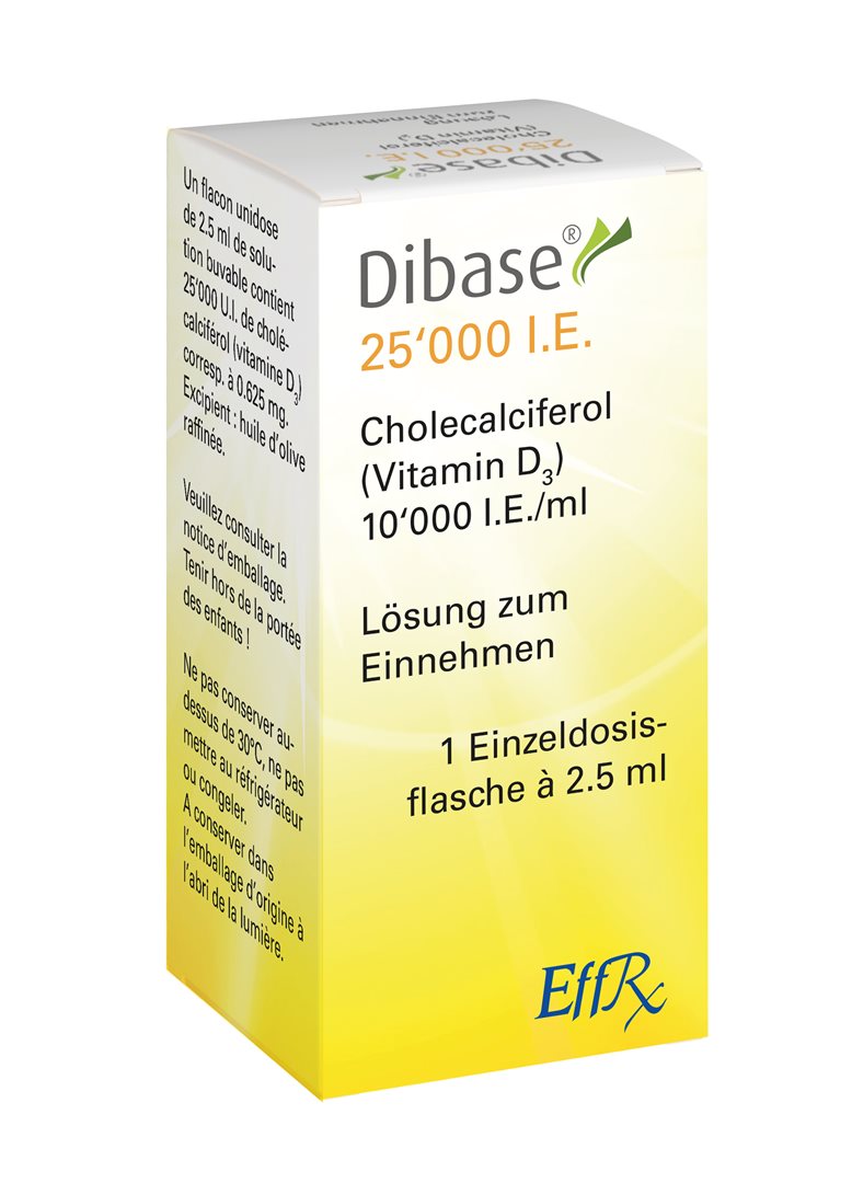 DIBASE Lös 25000 IE (D) Fl 2.5 ml<br>2.5 ml, Flasche, Lösung zum Einnehmen, (D)