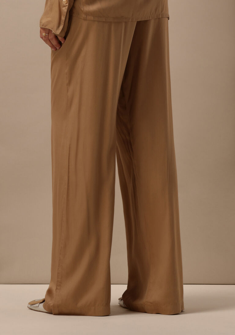 OMODA ATELIER beige omoda atelier wijde broek x kae