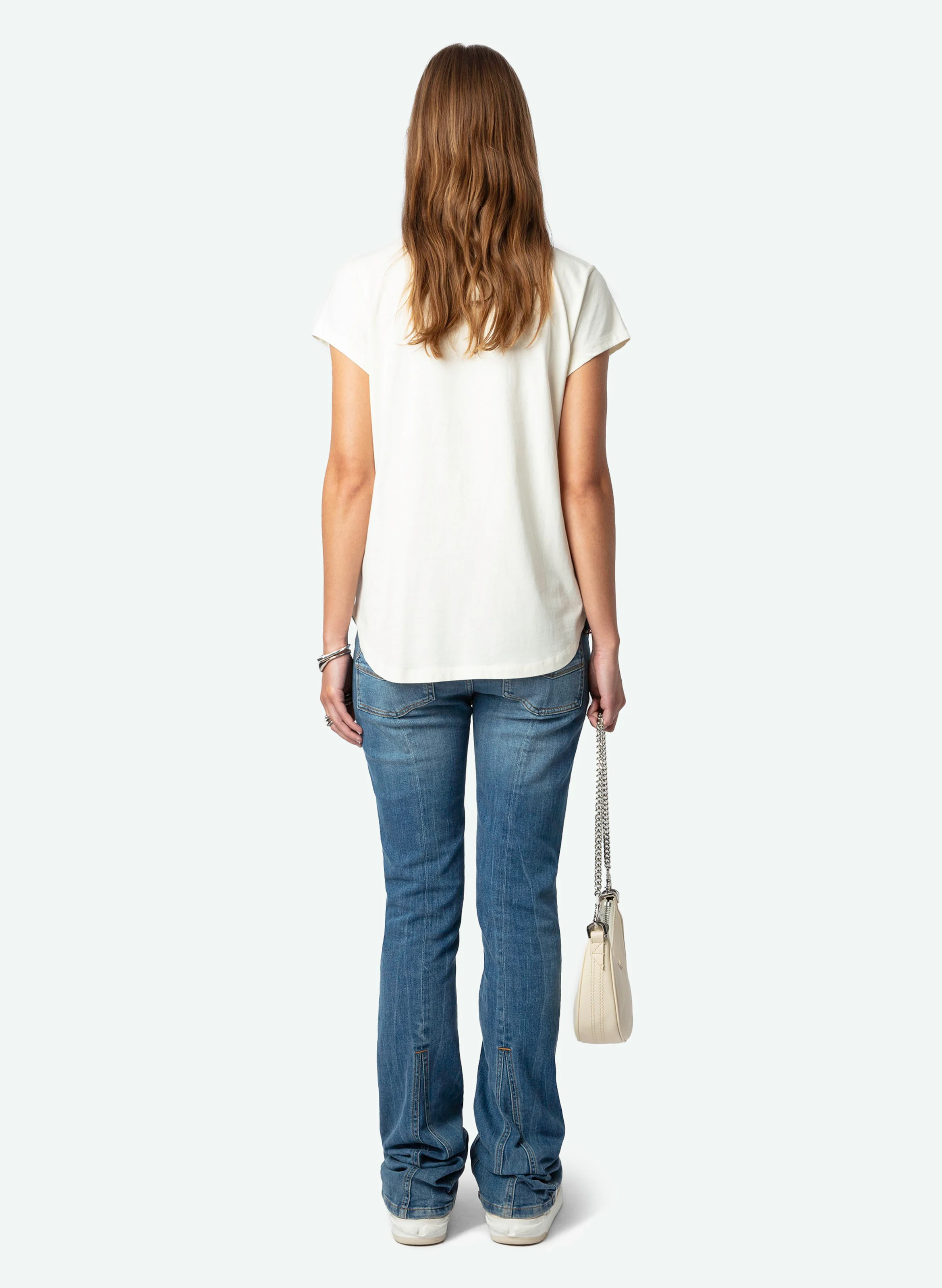 WOOP - Tee-shirt manches courtes imprimé en coton bio | Blanc