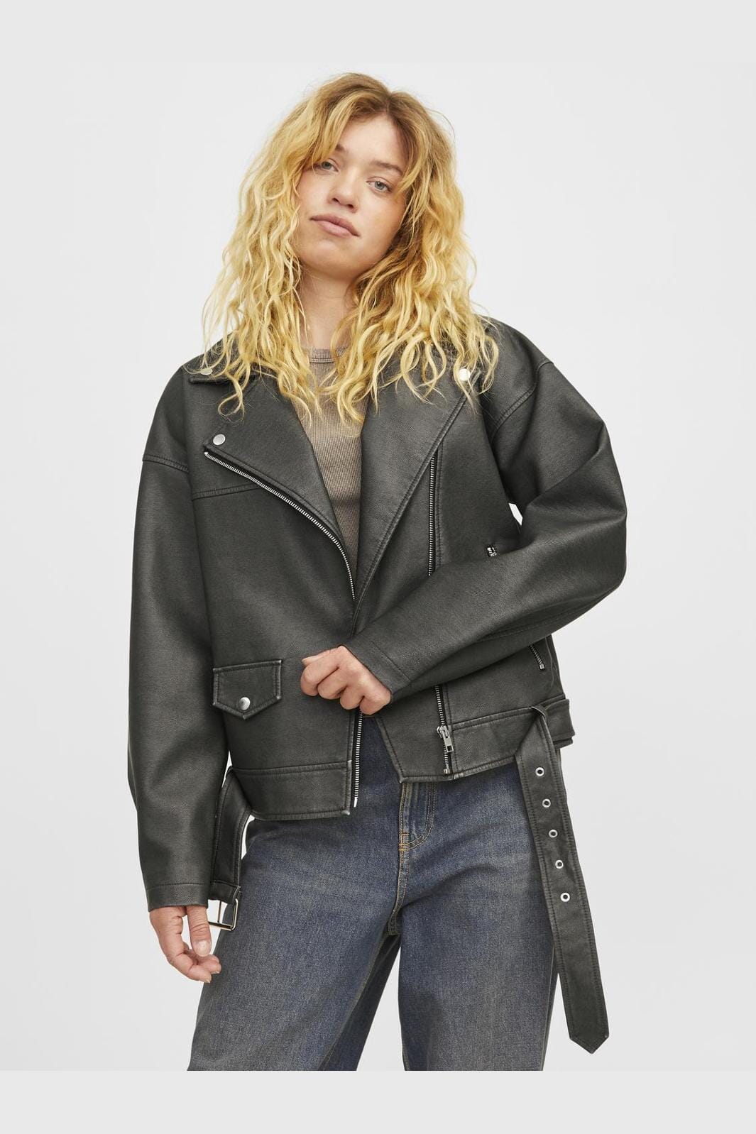 Jjxx Jxfrida Washed Biker Jkt Ln