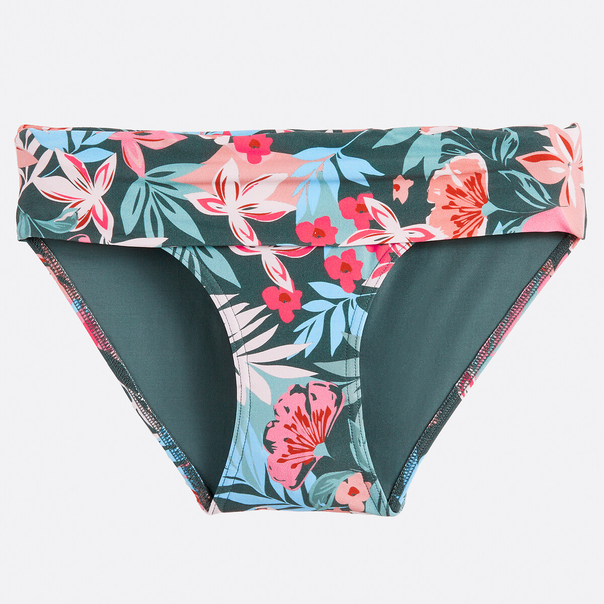 ANNE WEYBURN<br>Calcinha de biquíni com parte superior dobrável e estampa floral