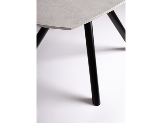CONCEPT1 - Table Rauni gris clair 87/135 x 135 x h77 cm