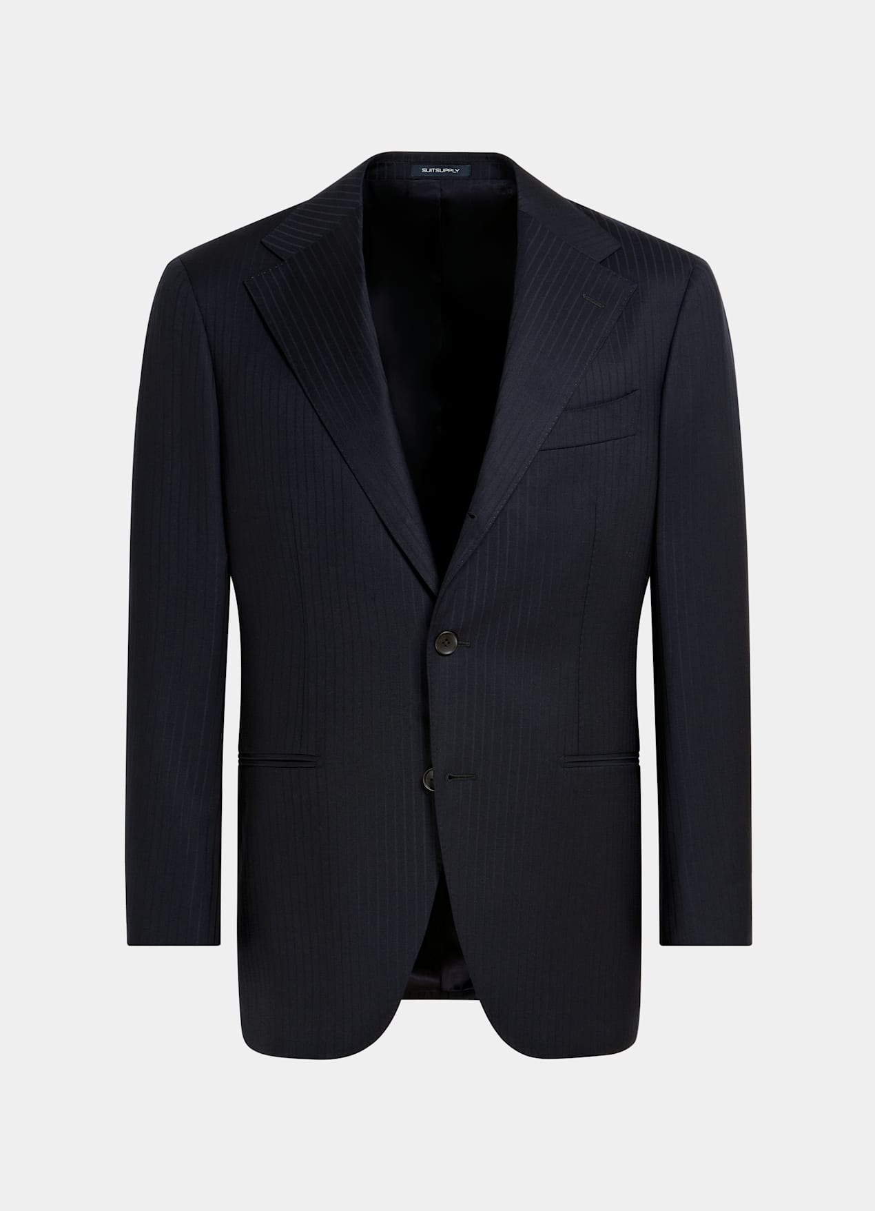 Costume Roma coupe Relaxed bleu marine à rayures