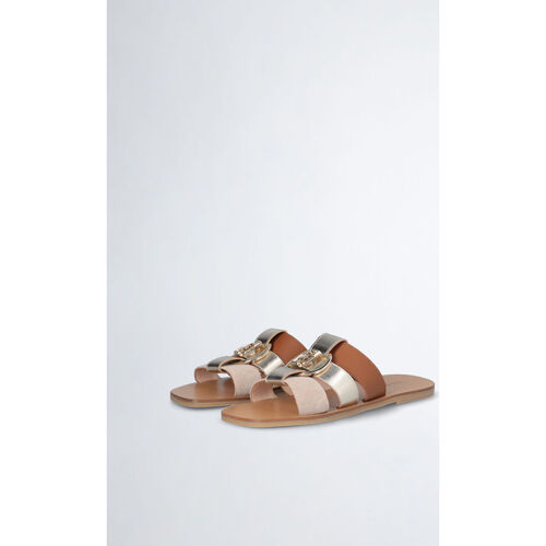 Liu Jo - Chanclas planas con logotipo Marrón