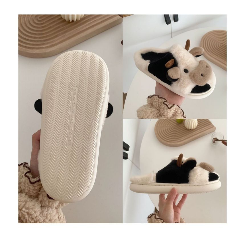 Dalli Daisy - Koe Fluffy Pantoffels / Instappers
