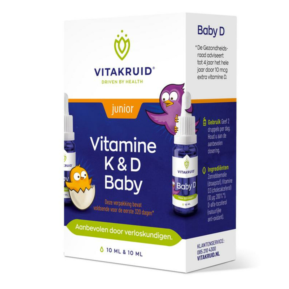 Vitakruid Baby Vitamine K & D2x 10 ml