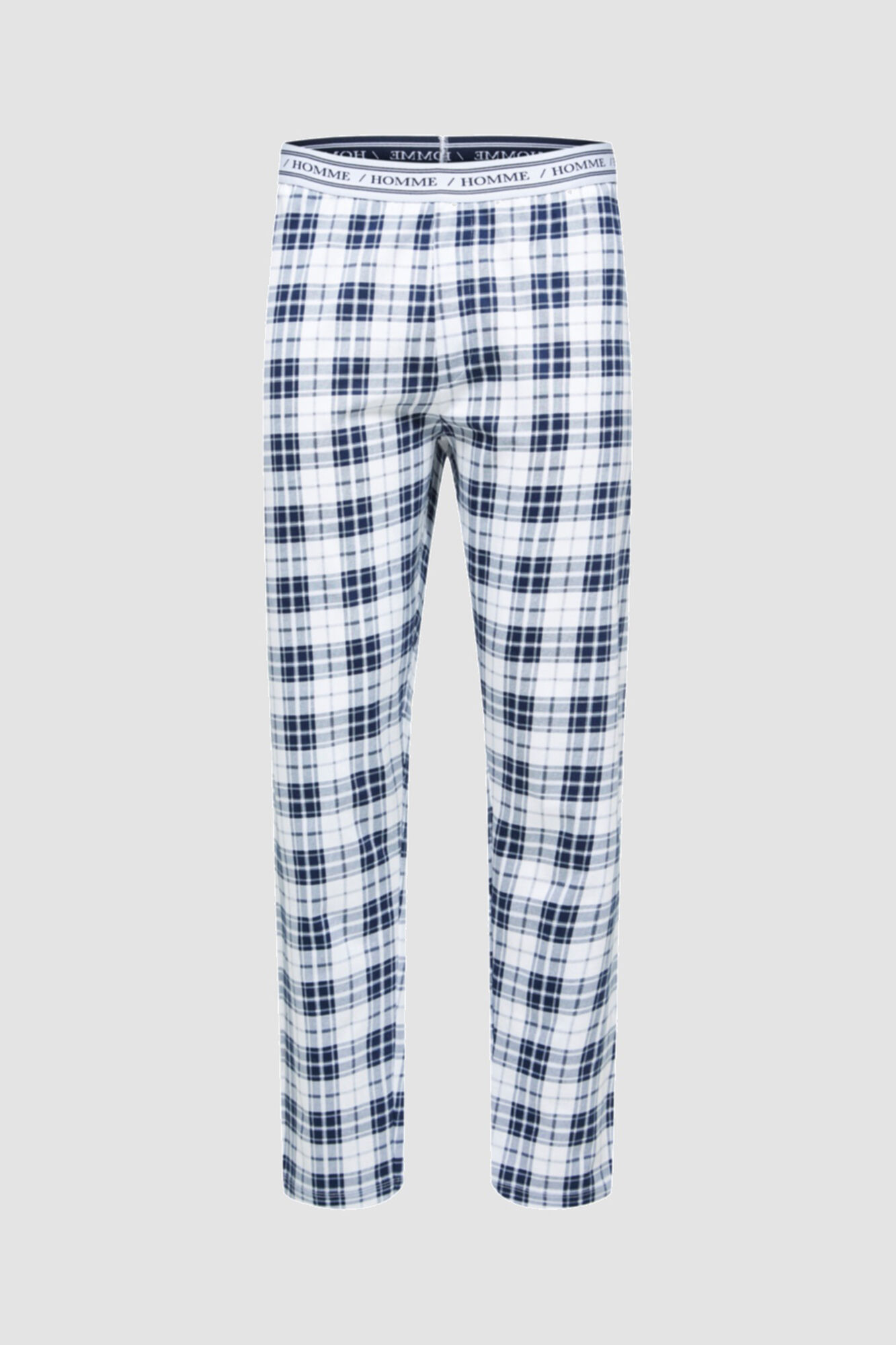 Conjunto de pijama de manga curta com calça comprida - Branco