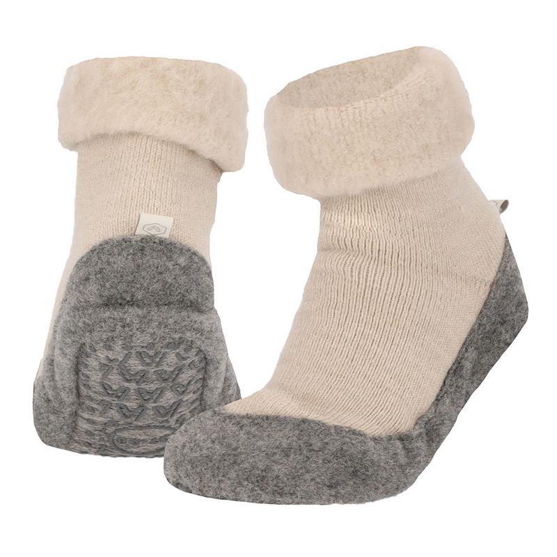 Apollo Huisslof Wol Anti-Slip Beige 45/46 (1 paar)