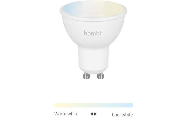 Hombli LED-Leuchtmittel »Smart Spot GU10 45050 W CCT 1+1 Pack« GU10 Kaltweiss | Neutralweiss | Tageslichtweiss | Warmweiss