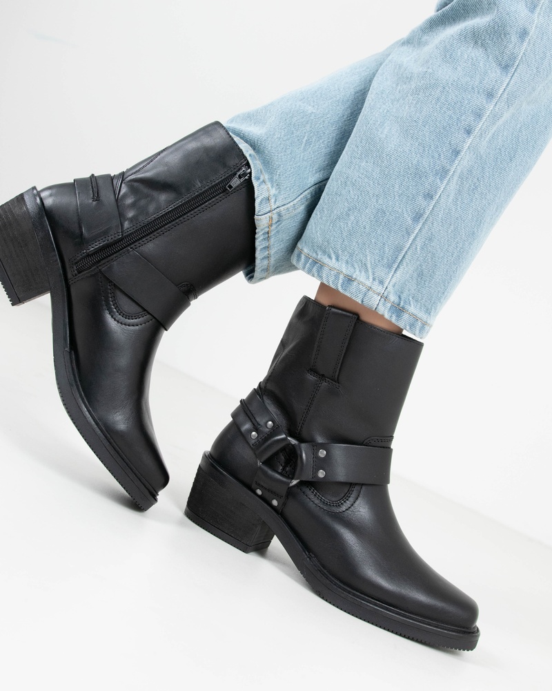 Nelson Bikerboots  - zwart
