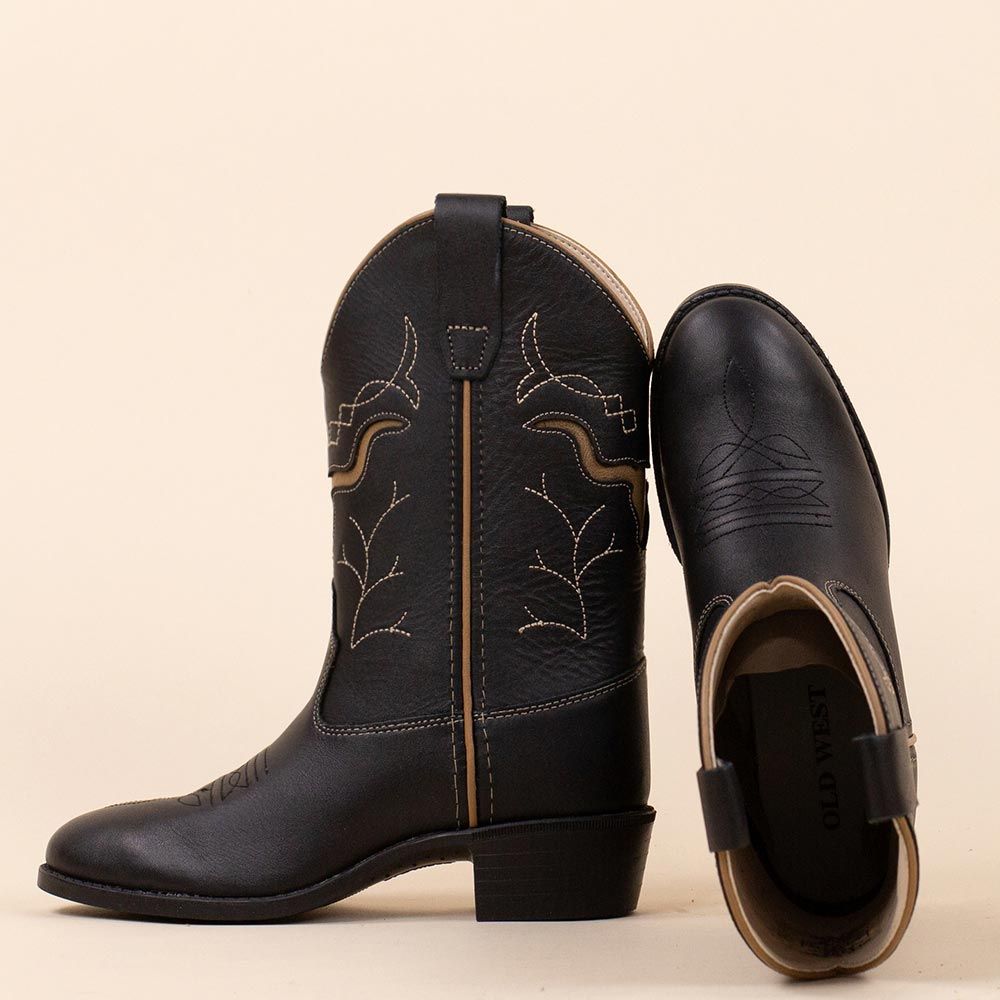 Old West 1153 cowboylaarsjes Zwart