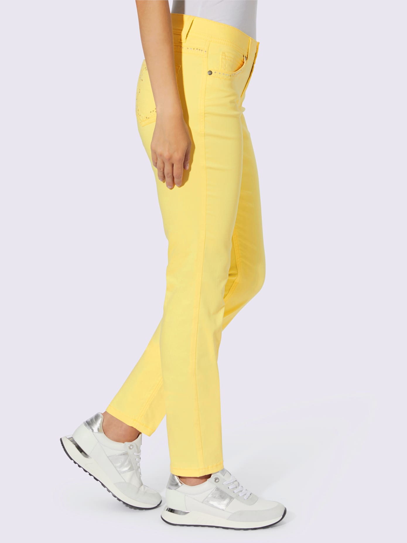 Jeans effet ventre plat coupe skinny