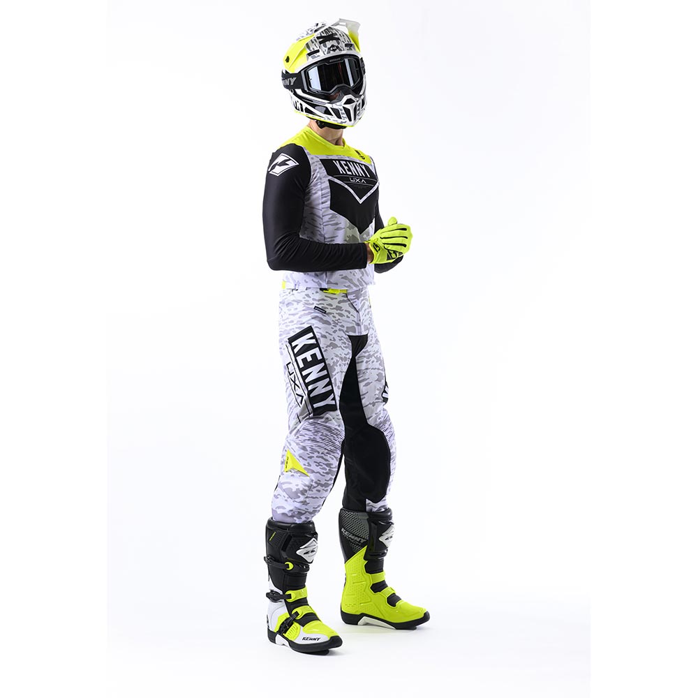 Kenny - Pantalon Performance Stone Blanc / Noir / Jaune