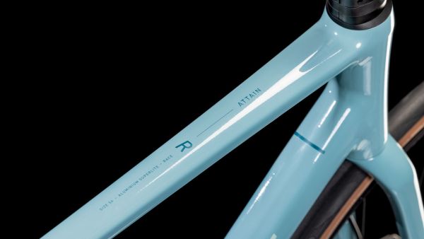 Cube Attain Race Tealgrey - Racercykel - 2025