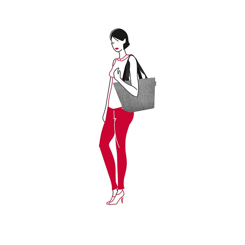 Sac shopping Shopper M 51 cm Twist silver