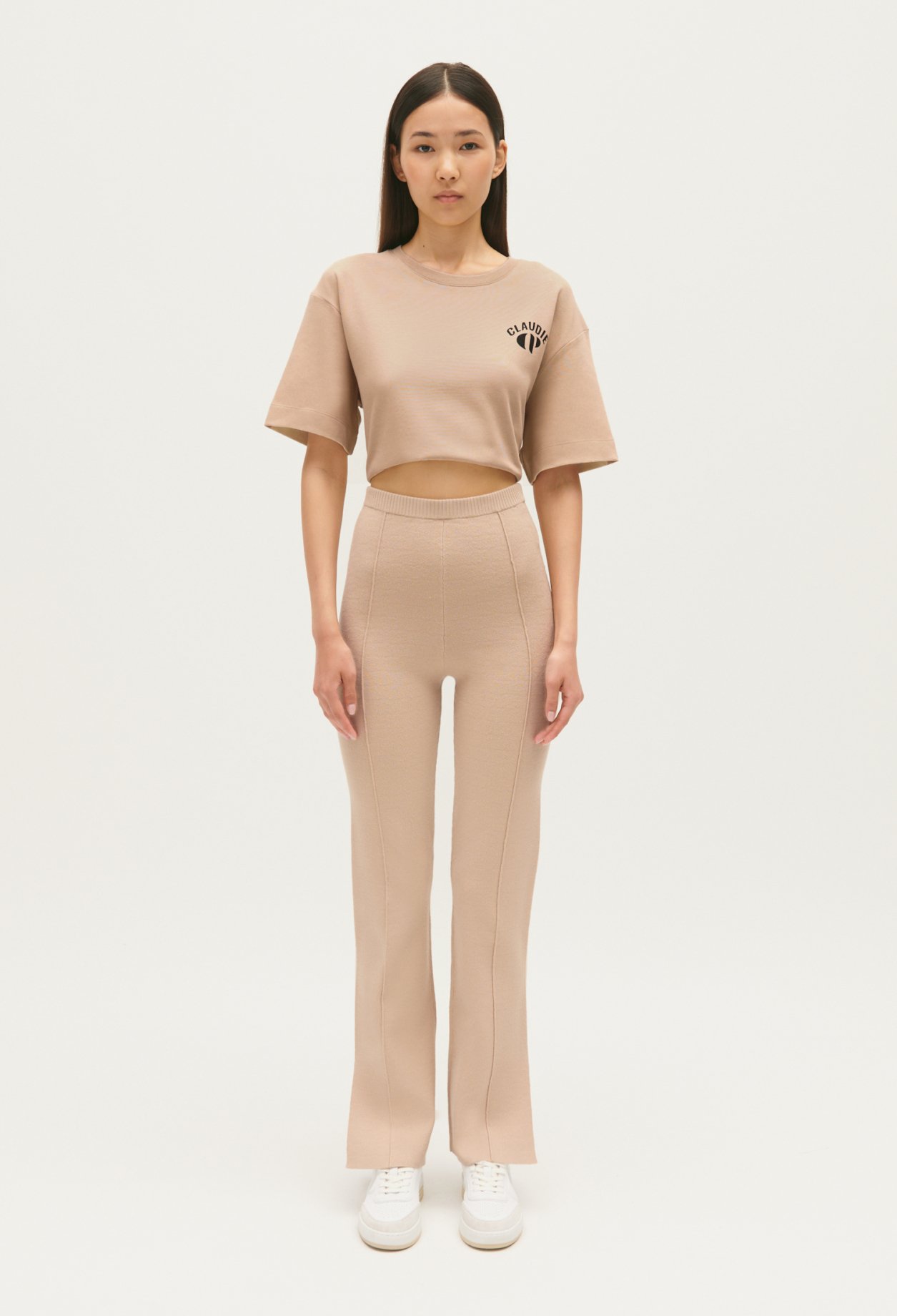 Pantalon droit fentes cheville