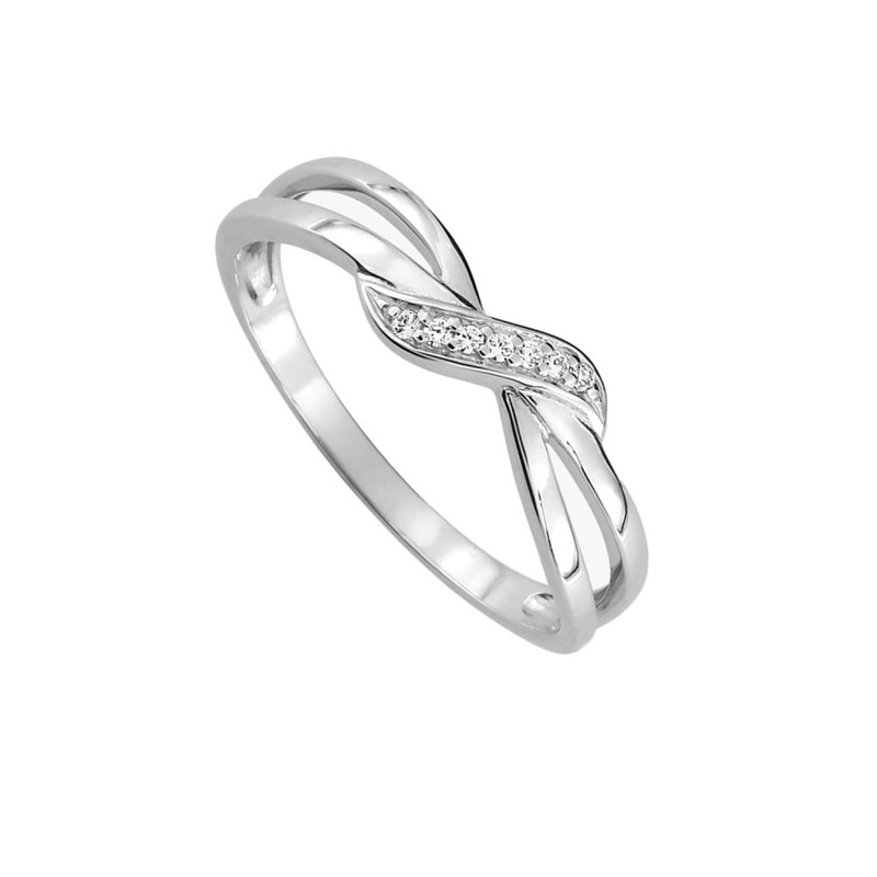 Bague Femme - Oxyde de zirconium - Or 9 Carats