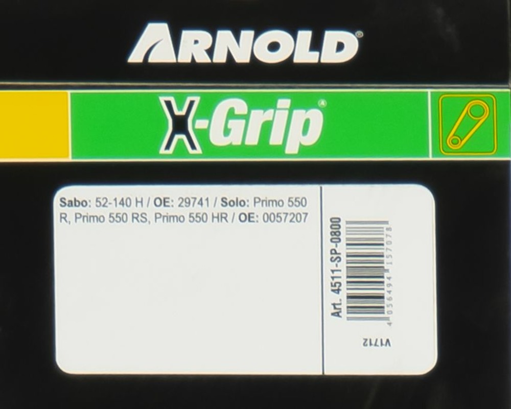 Courroie trapézoïdale x-grip v de type spz 800