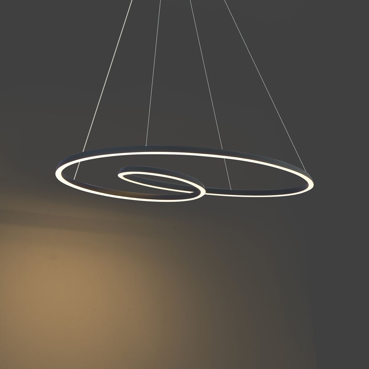 Scandinavische hanglamp zwart 110cm incl. LED 3-staps dimbaar - Circuit