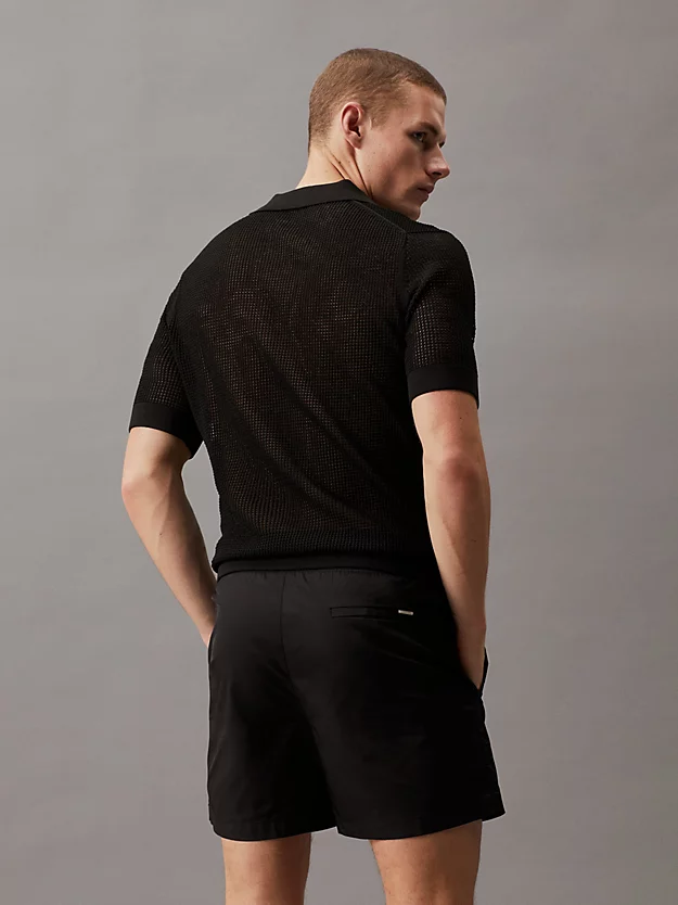 Camisa polo de praia de malha aberta