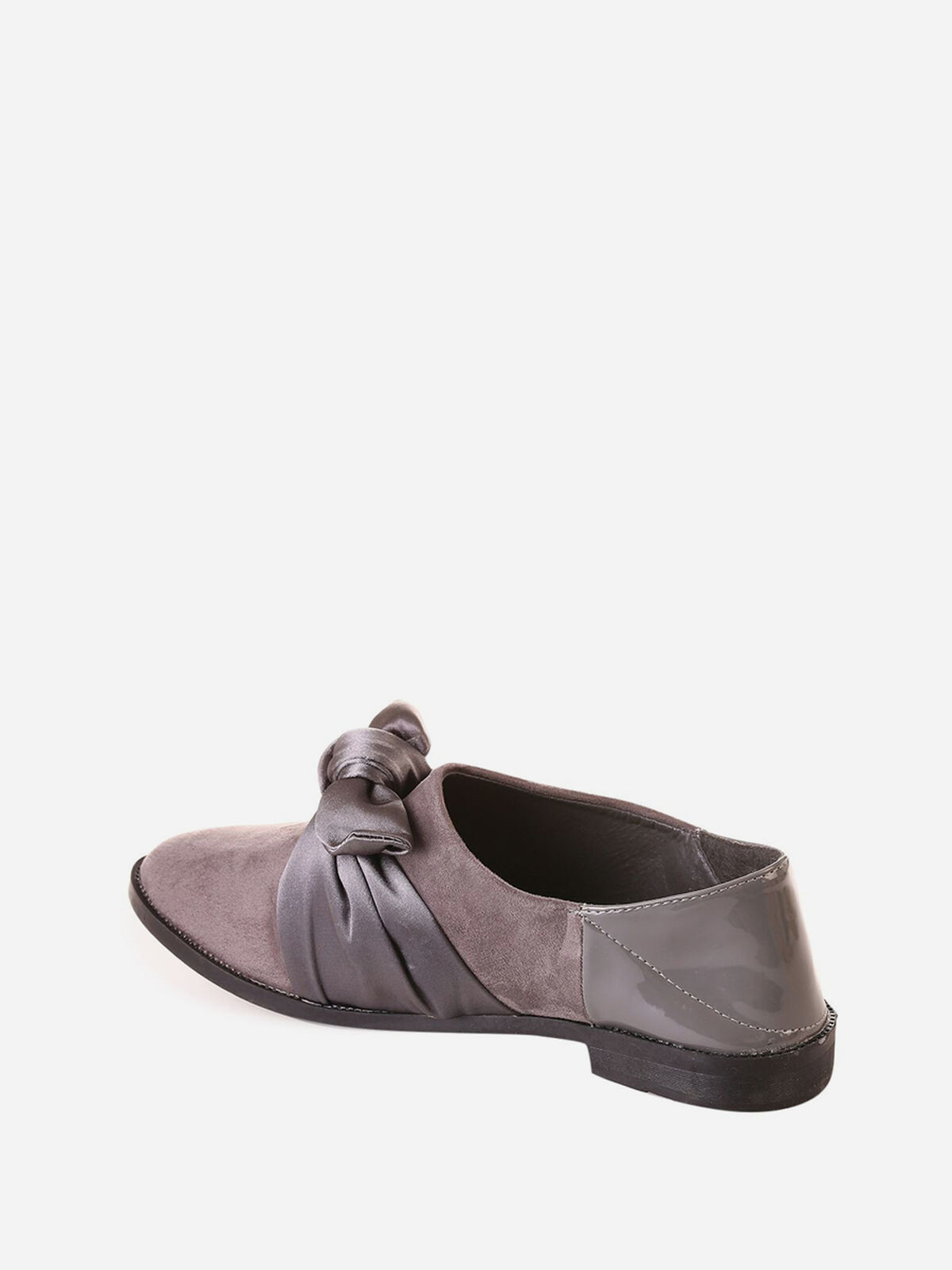Derbies à noeud satin- Gris