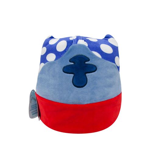 Squishmallows Superhero Stitch Bamse, Blå/Rød