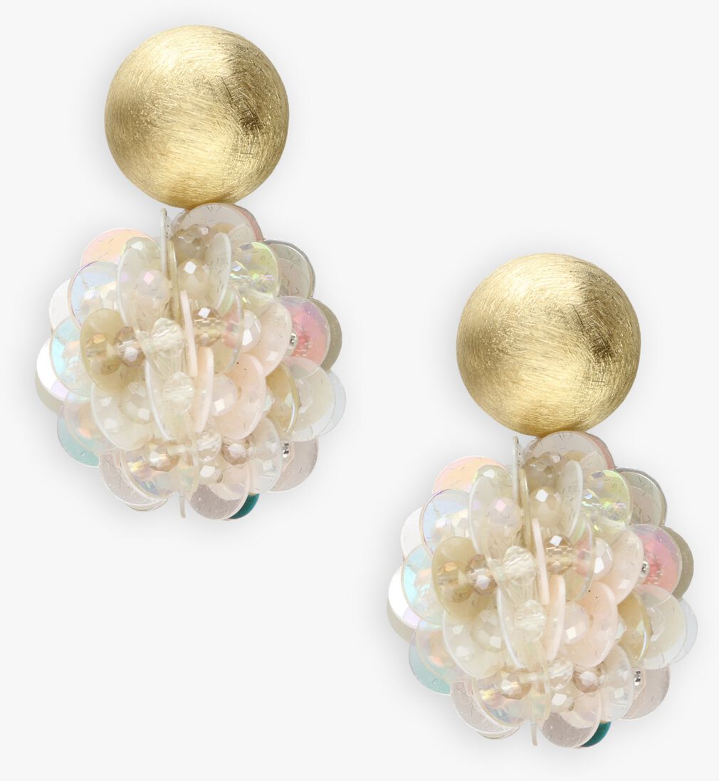 goudkleurig lott. gioielli oorbellen fine sequin globe s