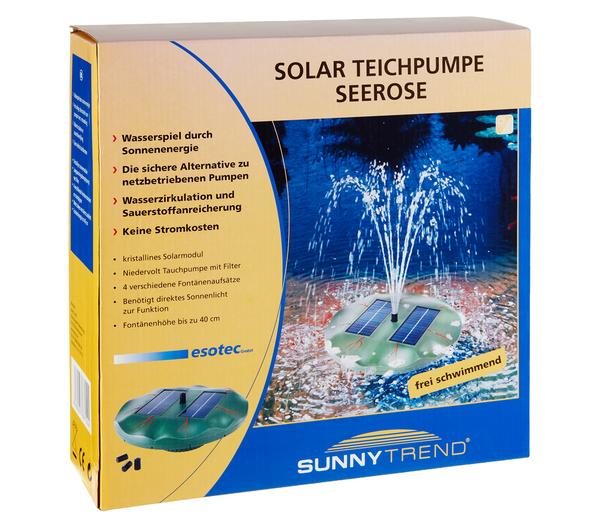 Esotec Solarpumpe Seerose für den Gartenteich