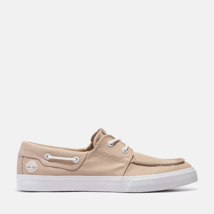 Basket basse à lacets pour homme en beige