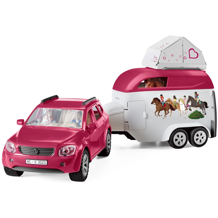 schleich® Horse Club Abenteuer mit Auto und Pferdeanhänger 42535