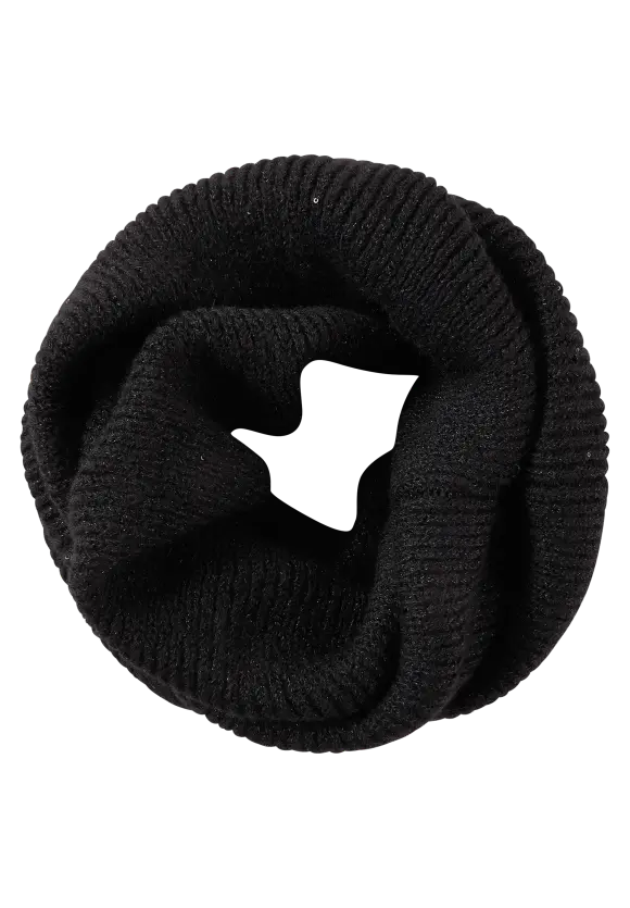 Loopschal mit Glitzerfäden - Black
