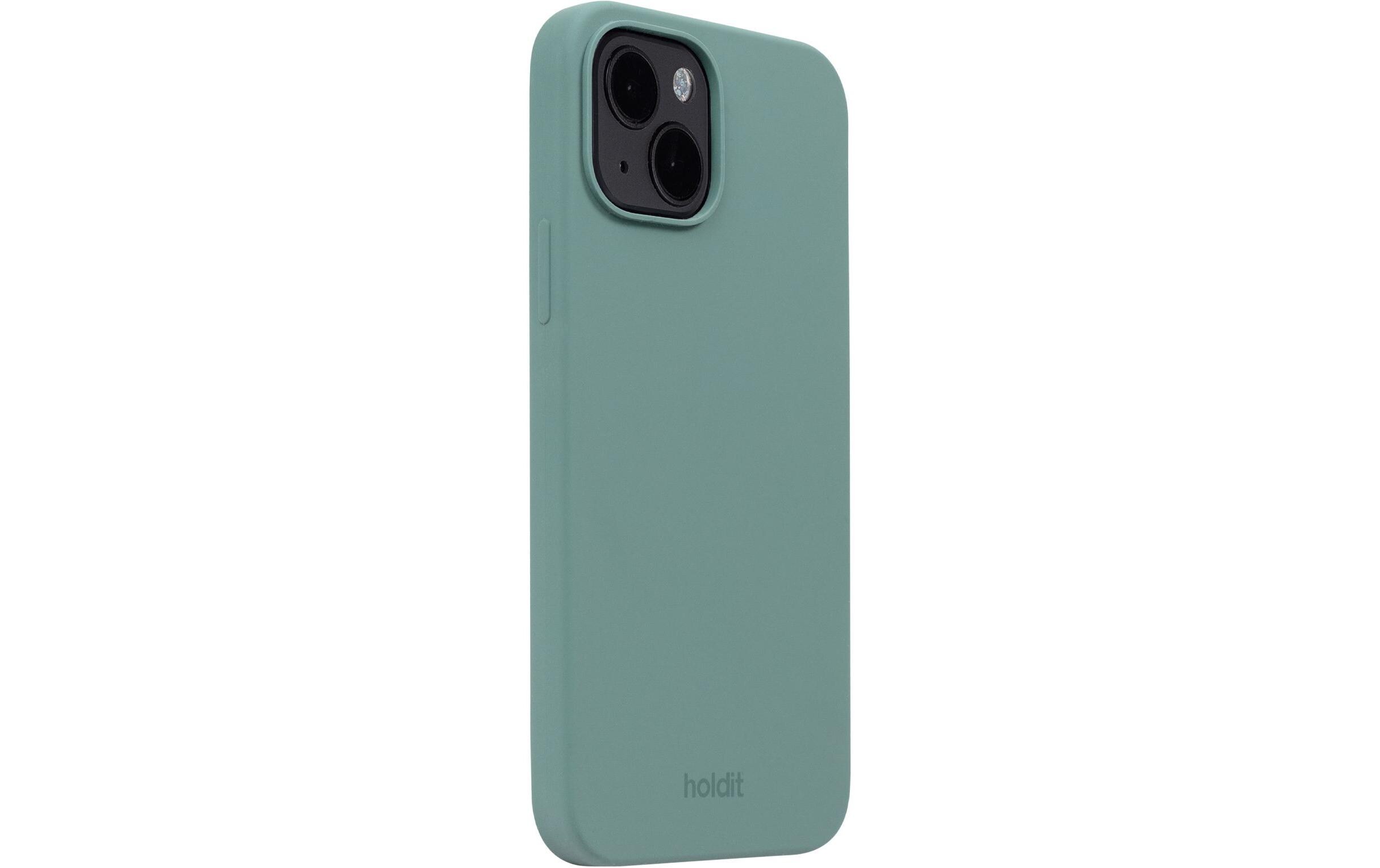 Back Cover Silicone iPhone 14 GrünModerne Handyhülle aus ultradünnem und griffigem Silikon für das Apple iPhone 14